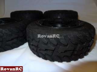   Road Dawg Style Tires, on HD Rims fits HPI 1/5 Baja 5B Buggy !  