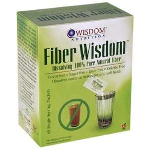 Fiber Wisdom Dissolvable Powder (Natural Fiber) 60 pkts Wisdom Natural 