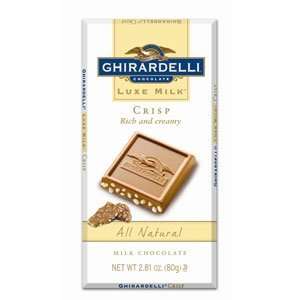 Ghirardelli Luxe Milk Chocolate Crisp Bar  Grocery 