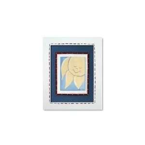 Doodlefish Sun Framed Double Mount Giclee Double Mount Green %26 Red 