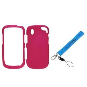  GTMax Hot Pink Snap on Rubberized Hard Cover Case + Wrist 