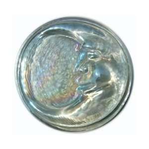  Clear Iridized Glass Moonface 