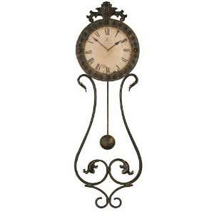 Pendulum Scroll Decoative Wall Clock: Home & Kitchen