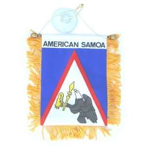    American Samoa Flag Mini Car Banner for Auto Mirror: Automotive