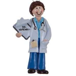  Personalized Doctor   Female Christmas Ornament: Home 
