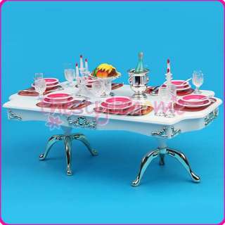 Gloria Furniture Size Dining Room Play Set for Barbie  