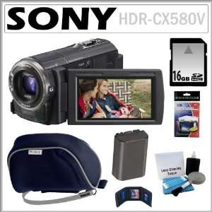  Sony HDR CX580V 32GB HD Handycam Camcorder with 20.4MP and 