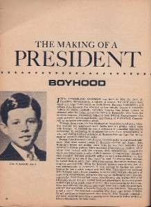 1964 President John F. Kennedy Memorial Album magazine  