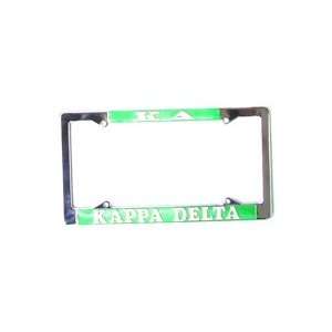 Kappa Delta License Plate Frame Newest