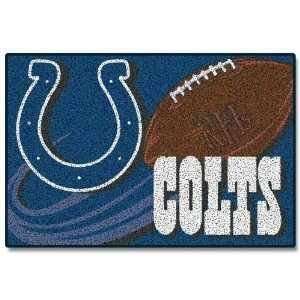  Indianapolis Colts NFL Non Skid Tufted 20x30 Floor Rug 