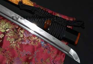   TEMPERED FOLDED STEEL KATANA TIGER TSUBA SWORD RAZOR SHARP #184  