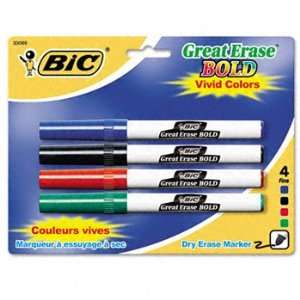  BIC DECFP41ASST   Great Erase Bold Pocket Style Dry Erase 