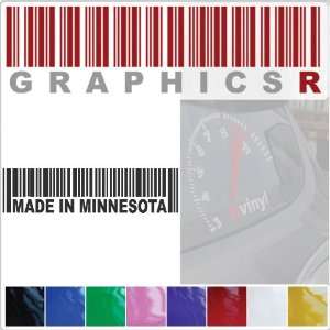 Sticker Decal Graphic   Barcode UPC Pride Patriot Made In Minnesota MN 