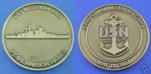 USS Missouri BB63 Pearl Harbor Hawaii Challenge Coin  