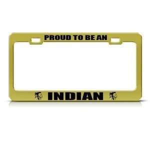  Native American Indian Metal license plate frame Tag 