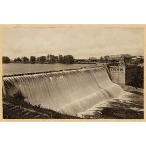  Cedar Falls Dam,spillway,Red River,Menominee,WI,c1910 