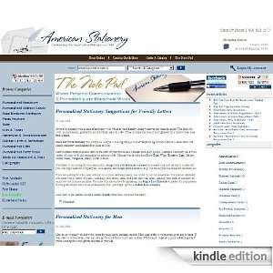  The Note Pad: Kindle Store: American Stationery