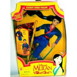  Disney Secret Hero Mulan doll by Mattel 1997   New in Box 