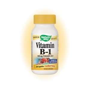 Vitamin B1 100 Caps   Natures Way