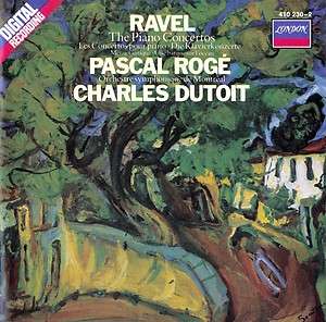 Ravel: The Piano Concertos, Miroirs, etc / Rogé, Dutoit by Pascal 