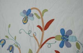 GORGEOUS Vintage TREE OF LIFE Applique Antique Quilt  