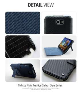   Samsung Galaxy Note Case N7000 i9220 PRESTIGE CARBON DIARY TYPE  
