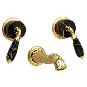  Phylrich WL338C_24J   Valencia Black Marble Lever Handles 