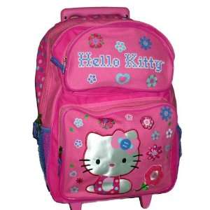    Hello Kitty Large Rolling Backpack Roller with Wheels Toys & Games