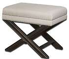 Uttermost Viera Small Accent Bench Shimmery Sandy White