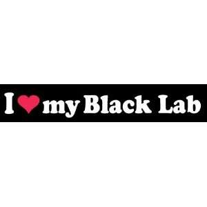  8 I Love My Black Lab Dog Lover Vinyl Die Cut Decal 