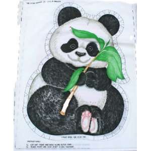  Springs Mills Panda Bear Doll Pillow Fabric Panel: Arts 