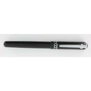  Lucerne Black Ballpoint Pen With Swarovski Crystal (Pen28 