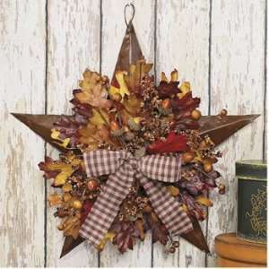 Autumn Leaves Barn Star   Party Decorations & Wall Decorations:  