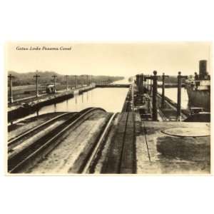   Vintage Postcard Gatun Locks on the Panama Canal: Everything Else