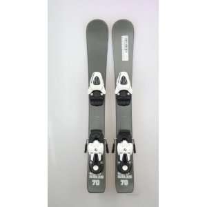 New ECO Gray Black Kids Shape Snow Ski with Salomon T5 Binding 70cm 