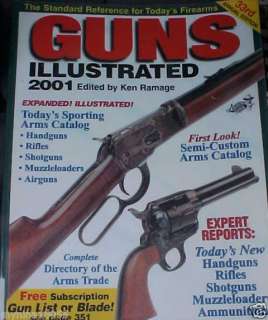 2001 GUNS ILLUSTRATED BOOK BY KEN RAMAGE  