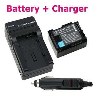  Battery + Charger for Canon BP 808 BP808 FS100 FS10 