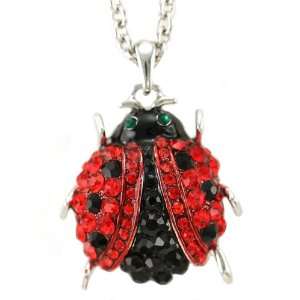   Chain Pendant Charm Designer Fashion Jewelry Black Spot Dot Insect Bug