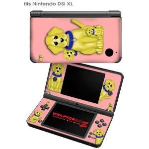  Nintendo DSi XL Skin   Puppy Dogs on Pink by WraptorSkinz 