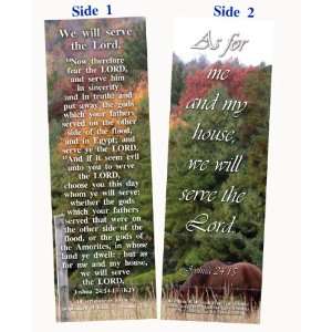  Bible Bookmark   We Will Serve the Lord   Package of 25 