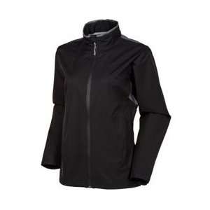   Supersoft Waterproof Textured Golf Jackets   Black