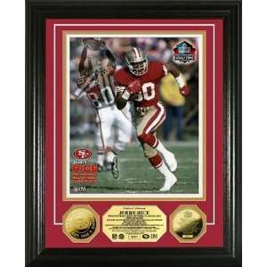    Jerry Rice HOF Induction 24KT Gold Coin Photo Mint 