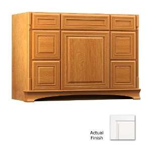 KraftMaid 48 Dove White Chambord Bartlett Traditional Bath Vanity 