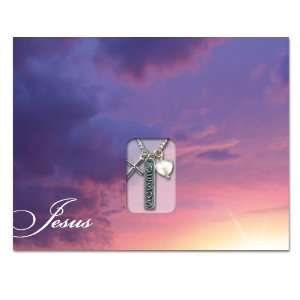  Angelstar Jesus Rejoice Pendant Necklace, Comes in Card 