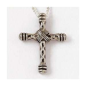  Textured Wrap Cross   Sterling Silver Pendant Everything 