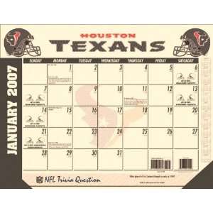 Houston Texans 22x17 Desk Calendar 2007 