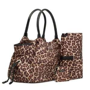 NEW AUTHENTIC KATE SPADE PUFFER LEOPARD PRINT STEVIE BABY BUSINESS BAG