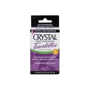 Crystal Body Deodorant Towelettes 6 Towelettes Health 
