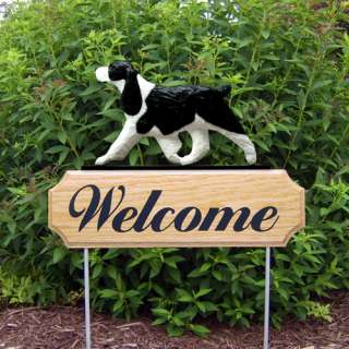   Spaniel Welcome Sign Stake. Home & Garden Dog Wood Products.  