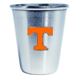  Set of 2 Tennessee Volunteers Stainless Shot Glass   NCAA 
